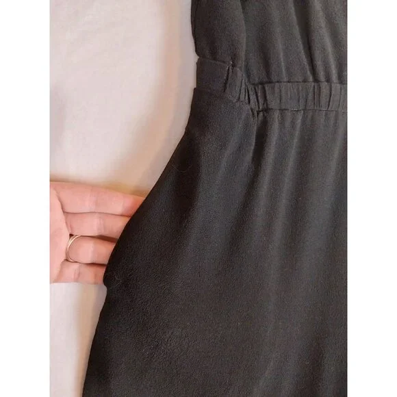 Madewell Star Night Wide Leg Black Romper Jumpsuit Sz XXS - Picture 7 of 14